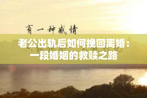 老公出轨后如何挽回离婚：一段婚姻的救赎之路