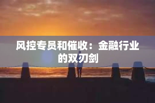 风控专员和催收：金融行业的双刃剑