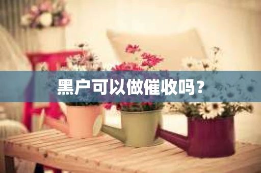 黑户可以做催收吗？