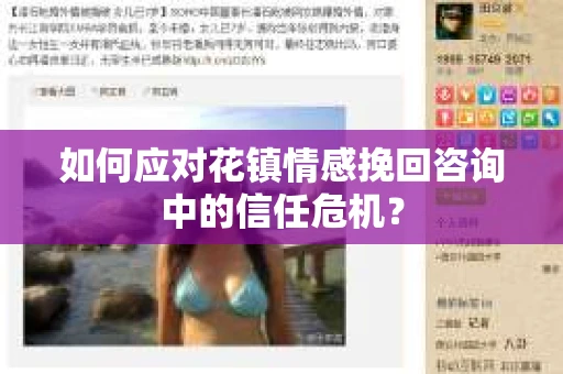 如何应对花镇情感挽回咨询中的信任危机？