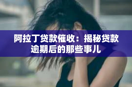 阿拉丁贷款催收：揭秘贷款逾期后的那些事儿