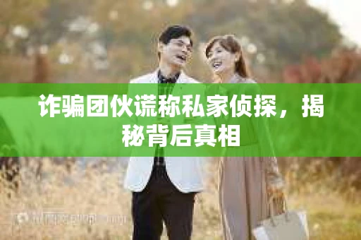 诈骗团伙谎称私家侦探，揭秘背后真相