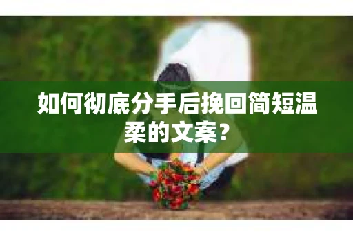如何彻底分手后挽回简短温柔的文案？
