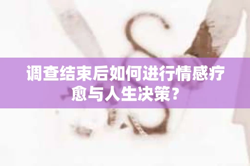 调查结束后如何进行情感疗愈与人生决策？