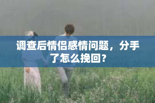 调查后情侣感情问题，分手了怎么挽回？